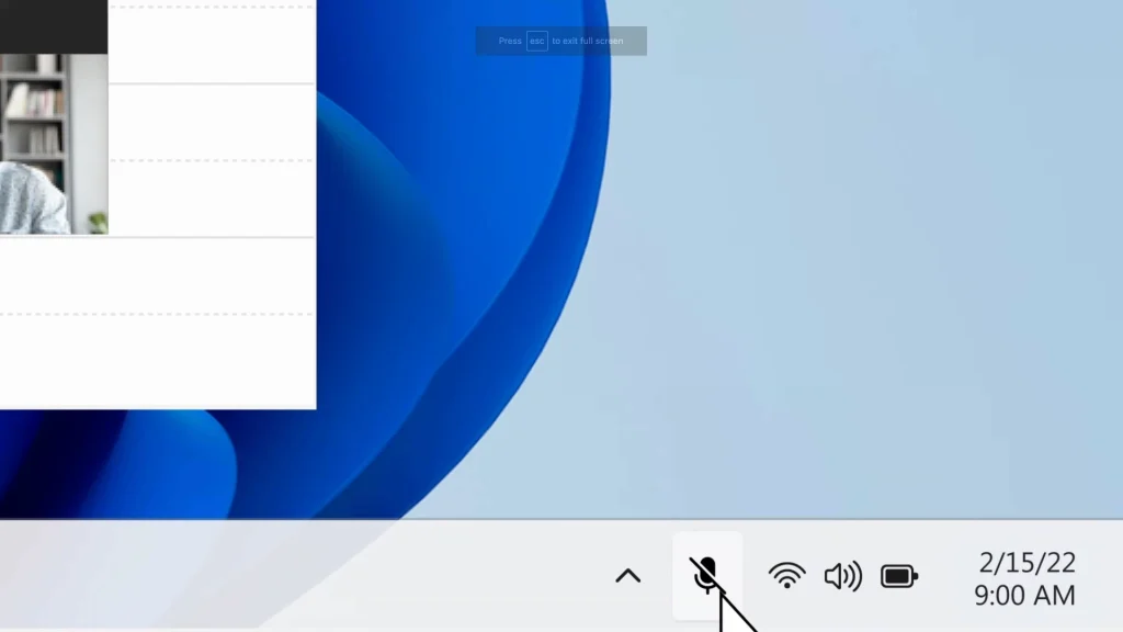 Mute Button On Taskbar In Windows 11