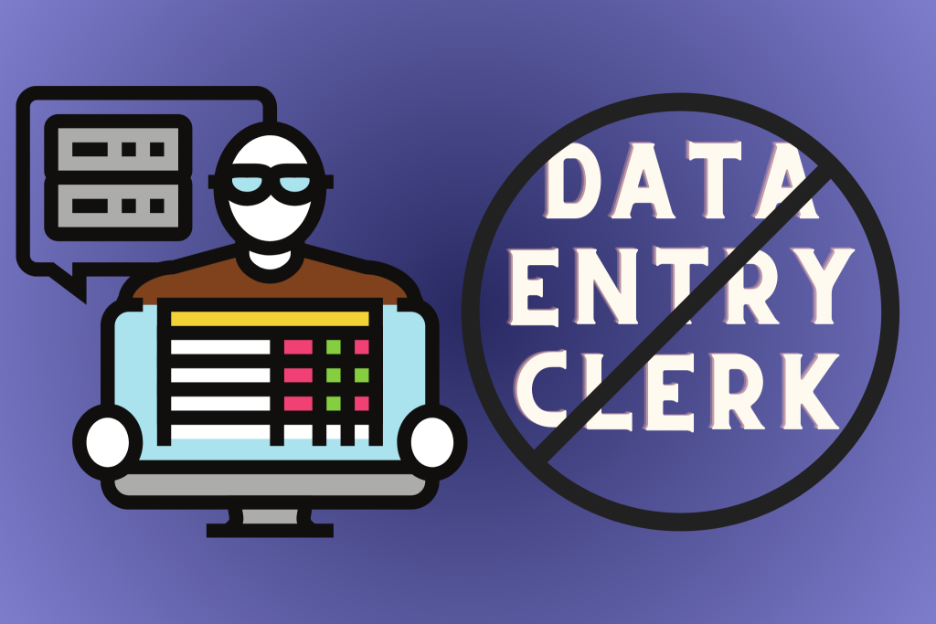 Image showing a data entry clerk