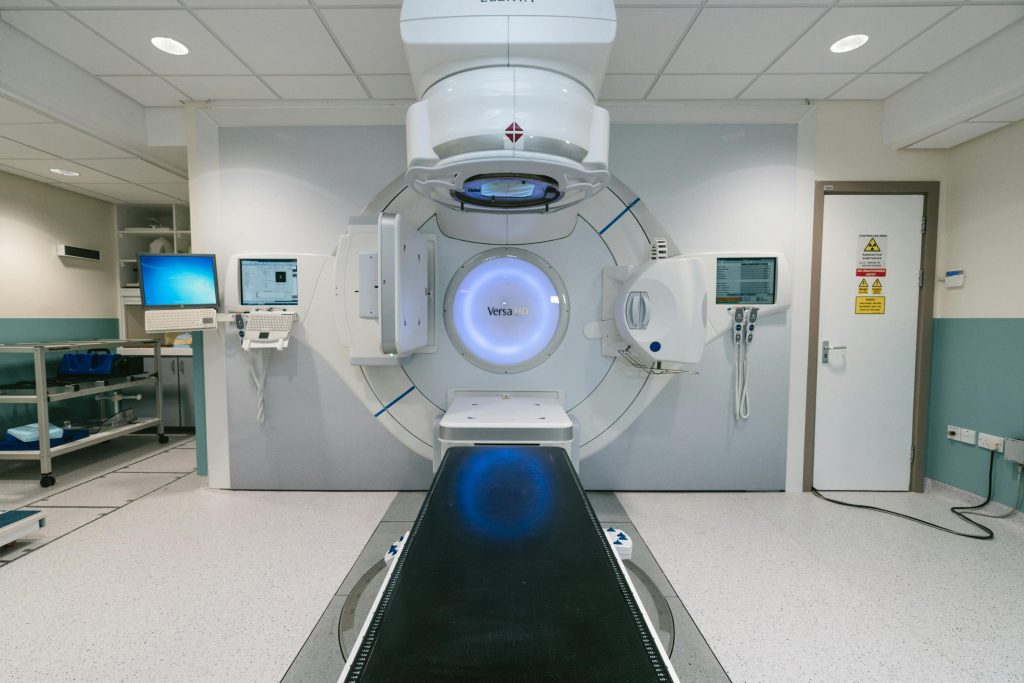 A radiotherapy room 