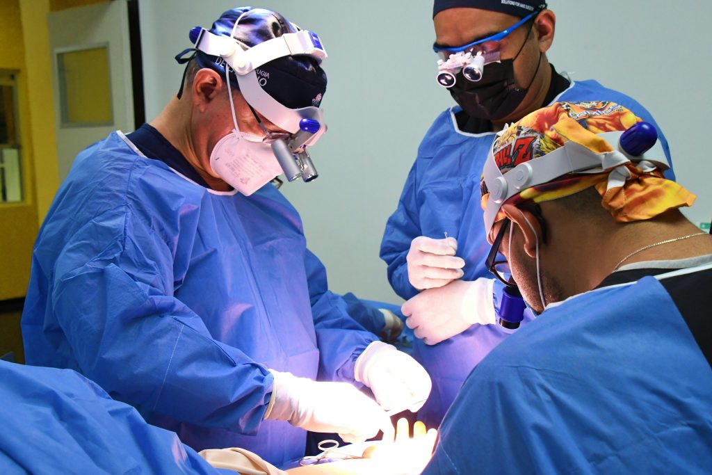 Image of healthcare professionals performing surgery 