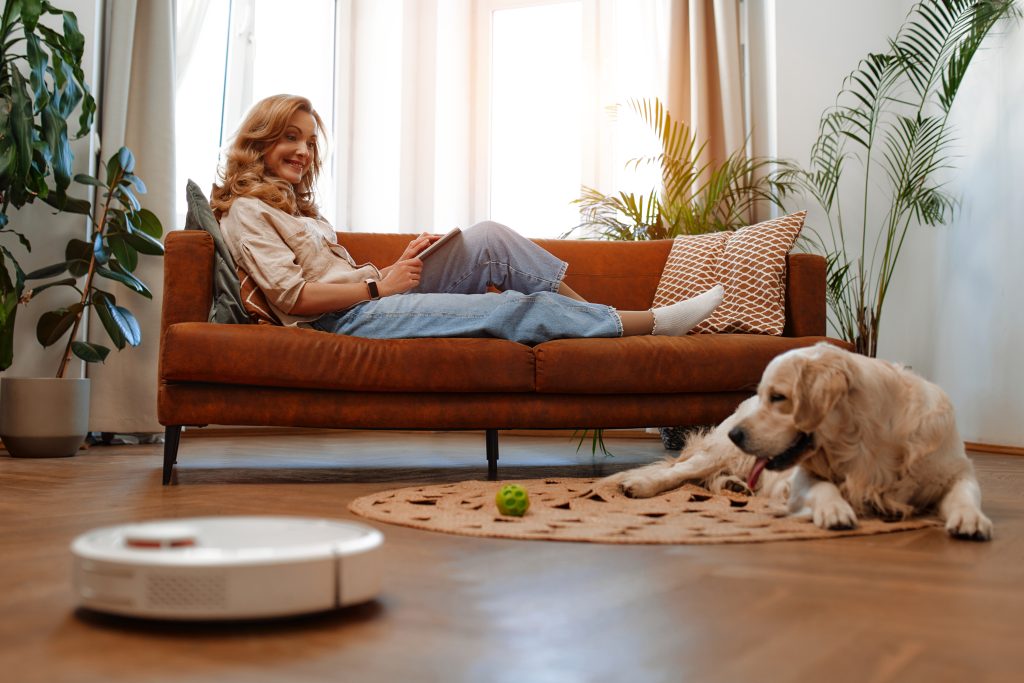 A pet friendly robot vacuum cleaner