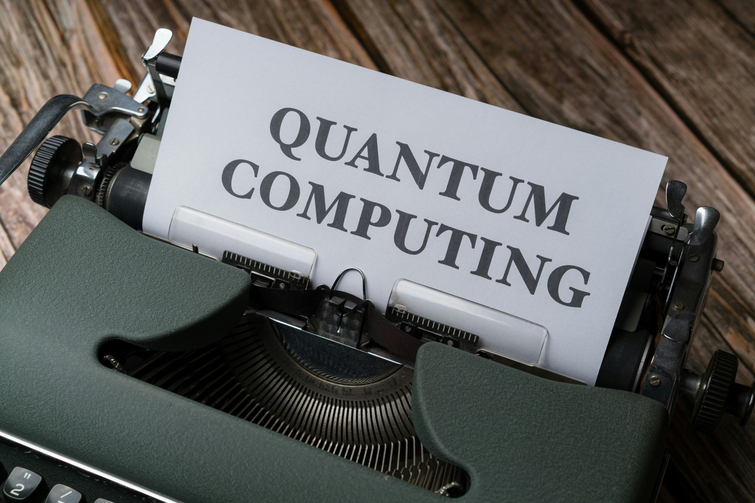 Image of quantum computing typed