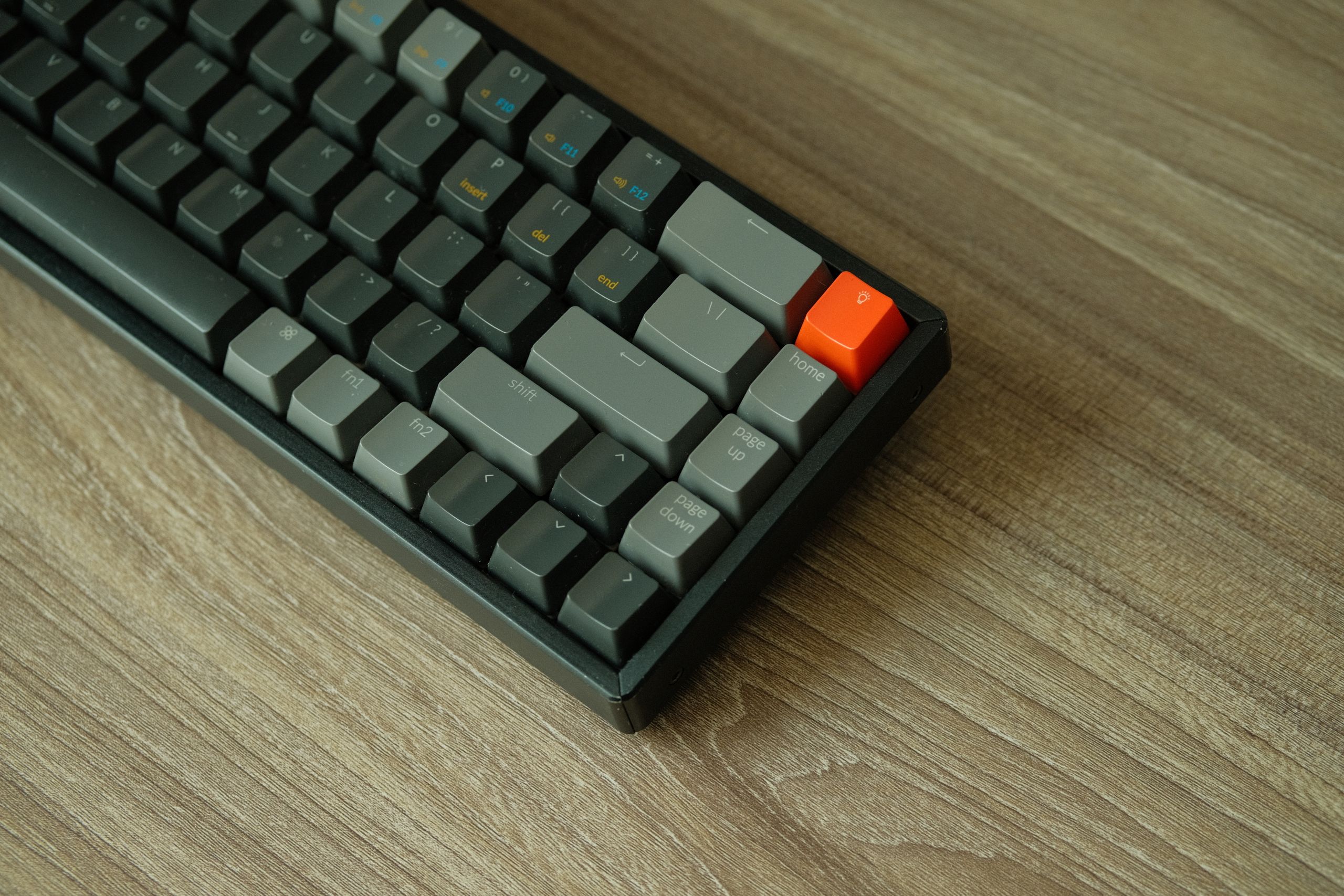 A wireless mechanical keyboard